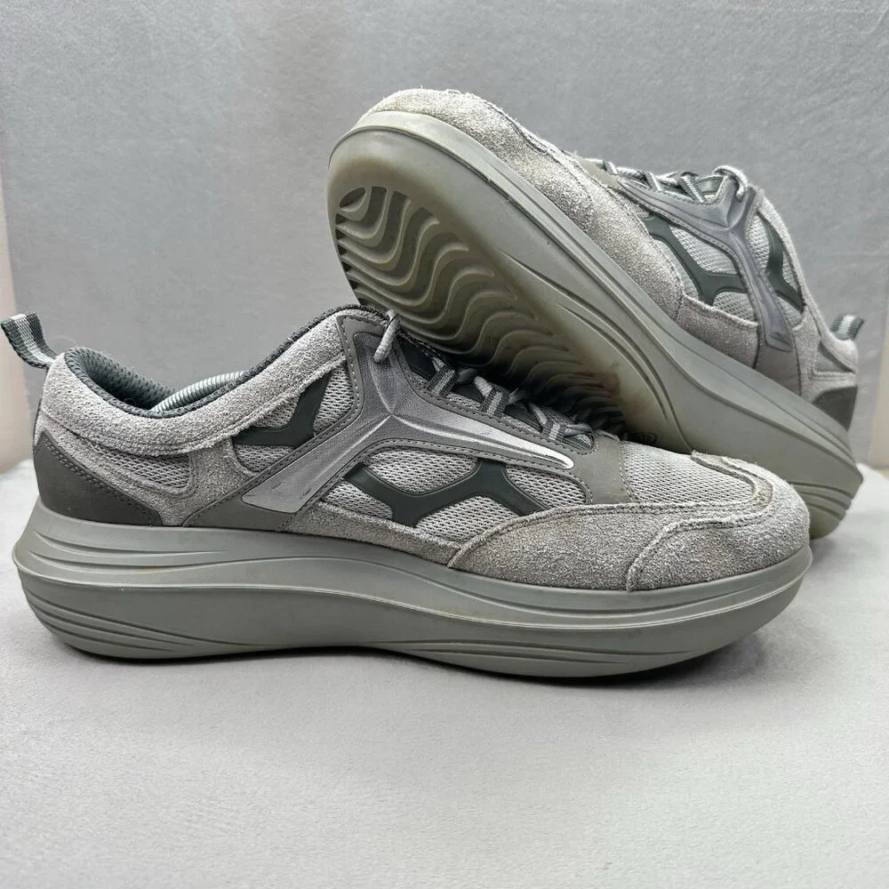 Mens Size 13.5 (EU 48 1/3) Kybun Sursee‎ 20 Shoes Gray Suede Walking Comfort